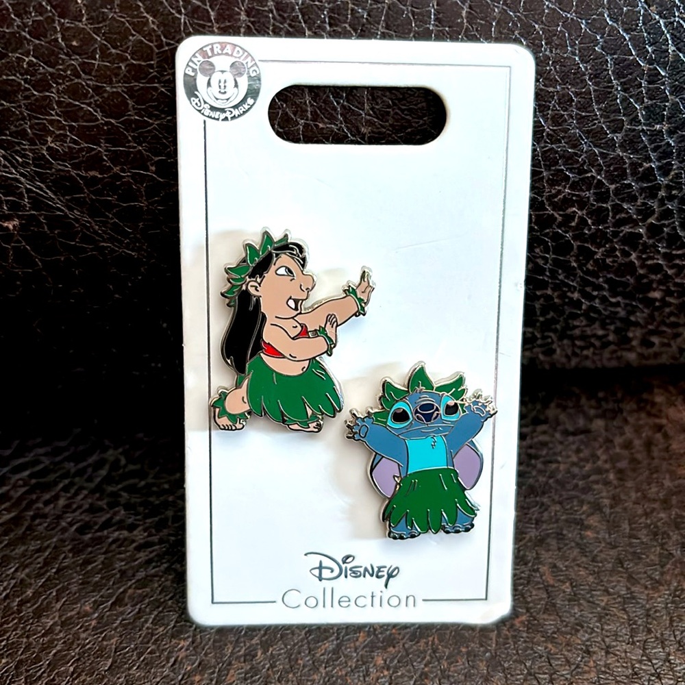 Collectable Disney Parks Lilo and Stitch Luau Pin Set